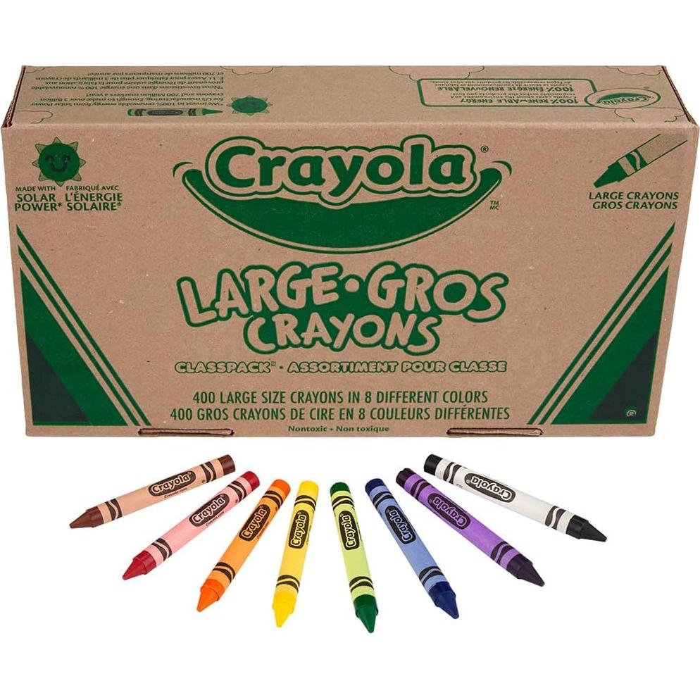 Crayones Grandes Crayola Classpack 400ct 8 Colores