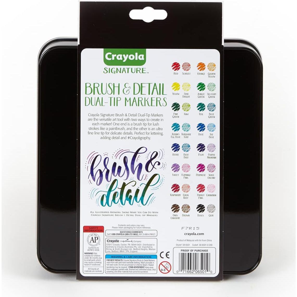 Conjunto de Marcadores Crayola Doble Punta 16 Piezas 32 Colores