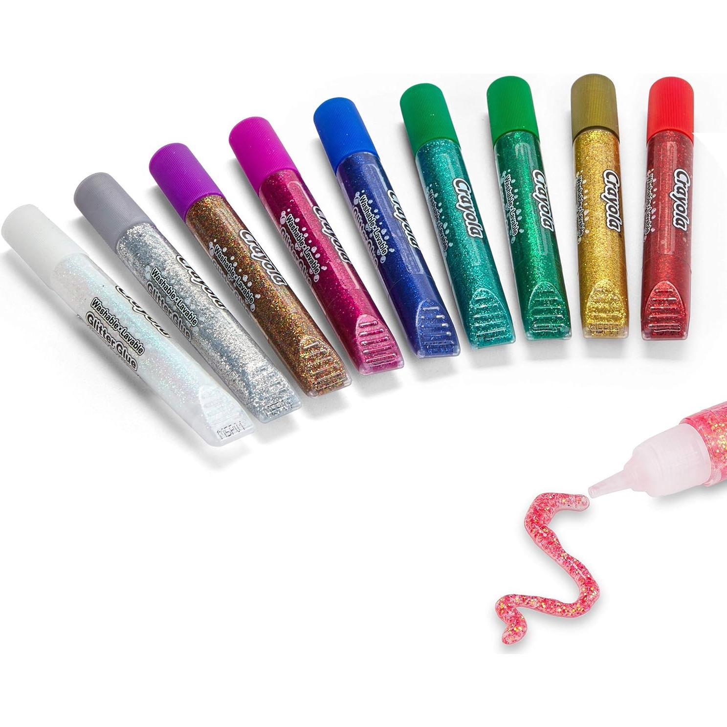 Bolígrafos de Pegamento Brillante Crayola 9 Unidades 10 ml