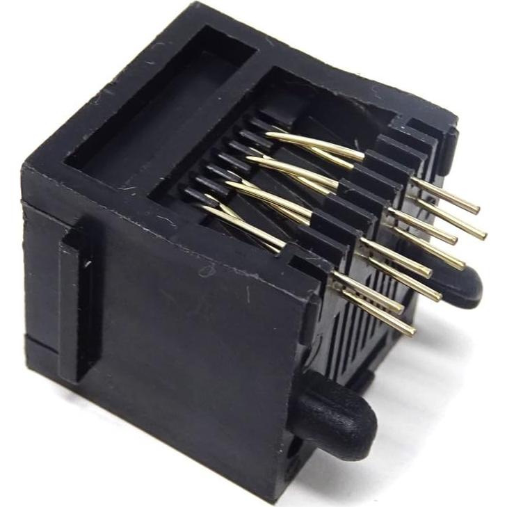 Conectores Modulares RJ45 8P8C Honbay 20PCS Negros