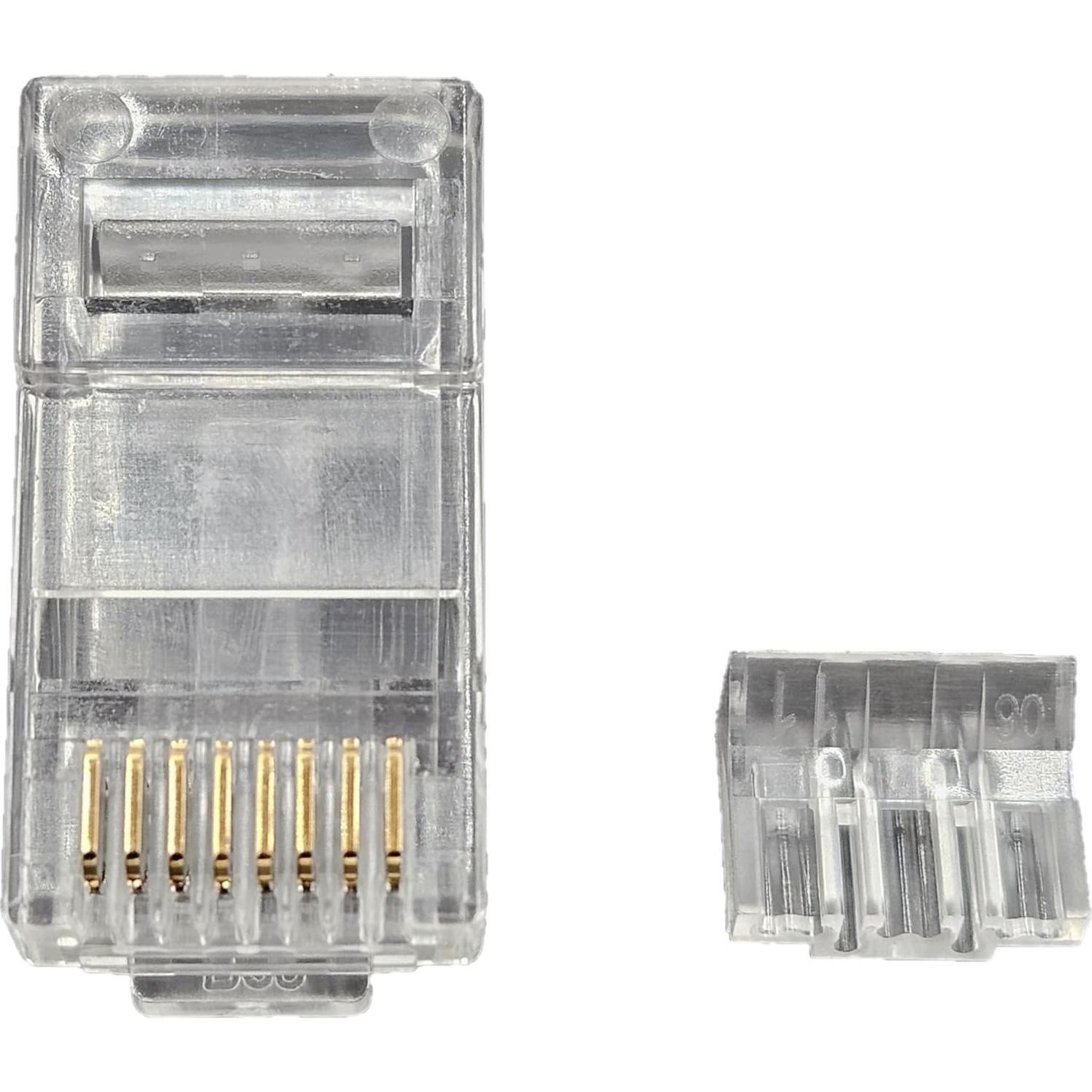 Conectores RJ45 Cat6/6A Micro Connectors 100 unidades 28AWG