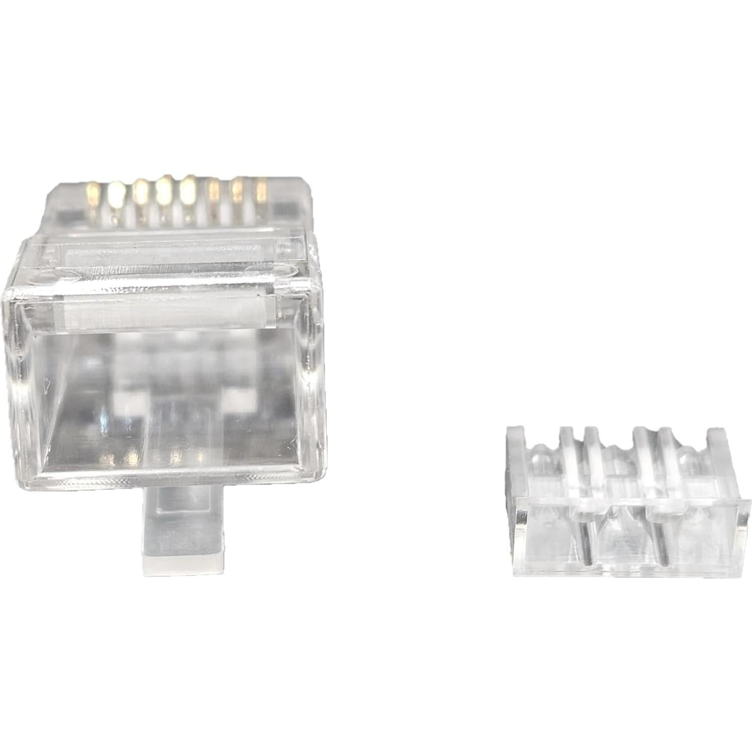 Conectores RJ45 Cat6/6A Micro Connectors 100 unidades 28AWG