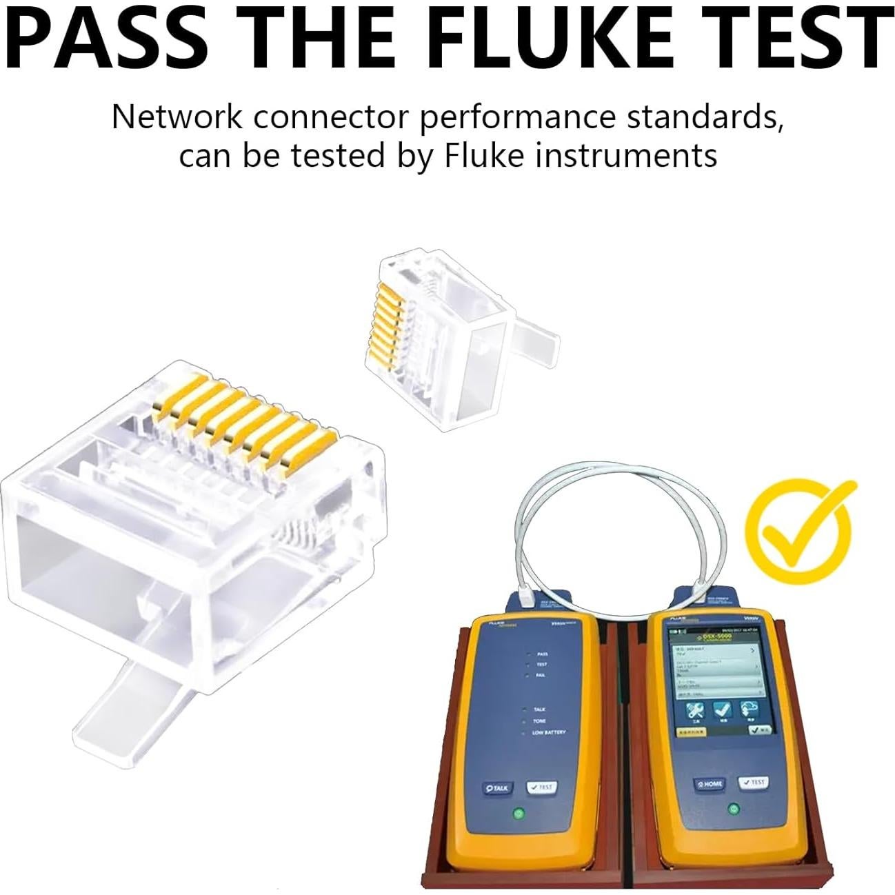 Conectores Cat6 RJ45 Jadaol - Paquete de 50 unidades, 8P8C