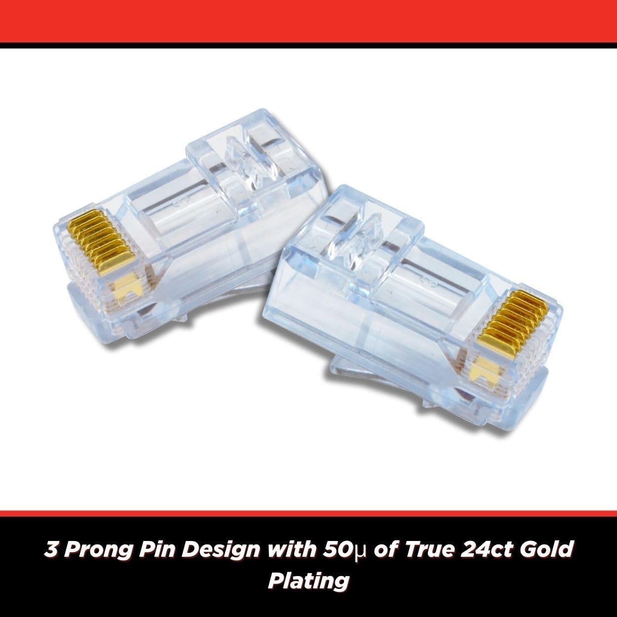 Conectores Modulares RJ45 Simply45 S45-1000 UTP 100 Piezas