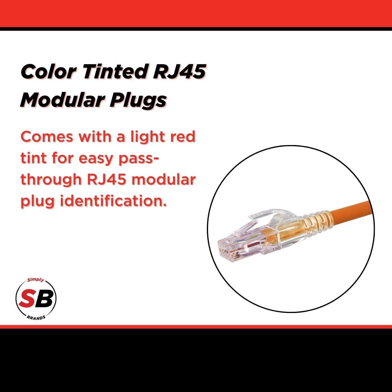 Conectores RJ45 Modulares Pasantes Simply45 S45-1700P - 100 Piezas