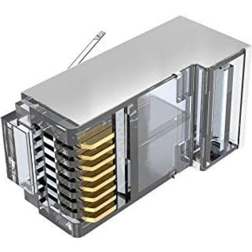 Conectores RJ45 Cat6 Blindados Sabra 100 PCS Alta Velocidad
