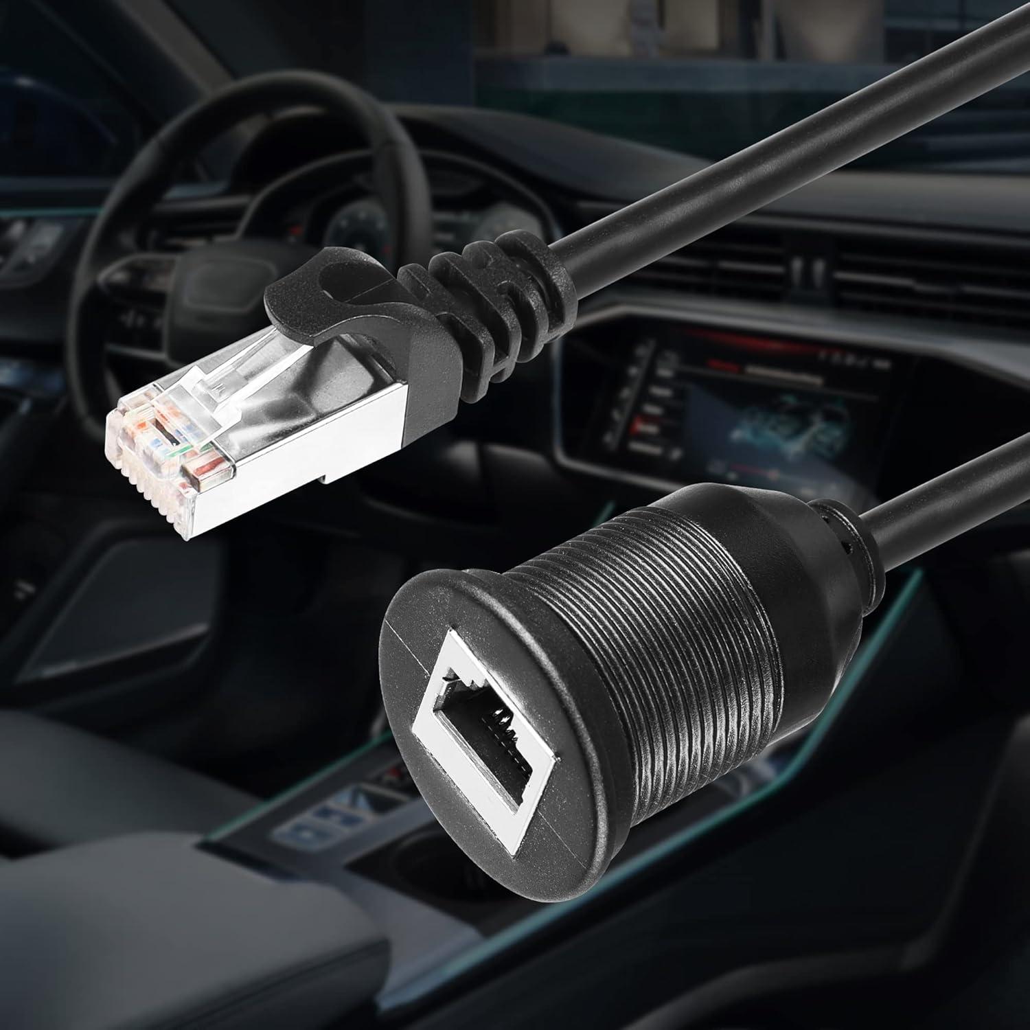 Cable Empotrado RJ45 Macho a Hembra SinLoon 0.91M Cat6A