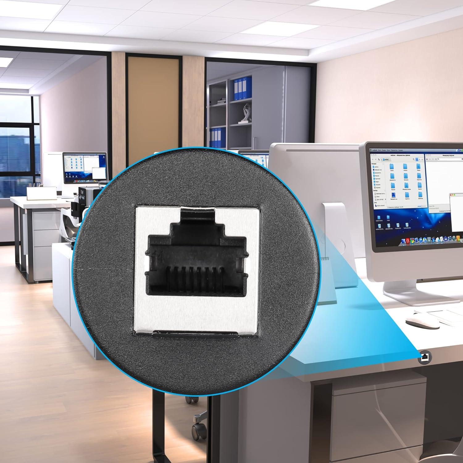 Cable Empotrado RJ45 Macho a Hembra SinLoon 0.91M Cat6A