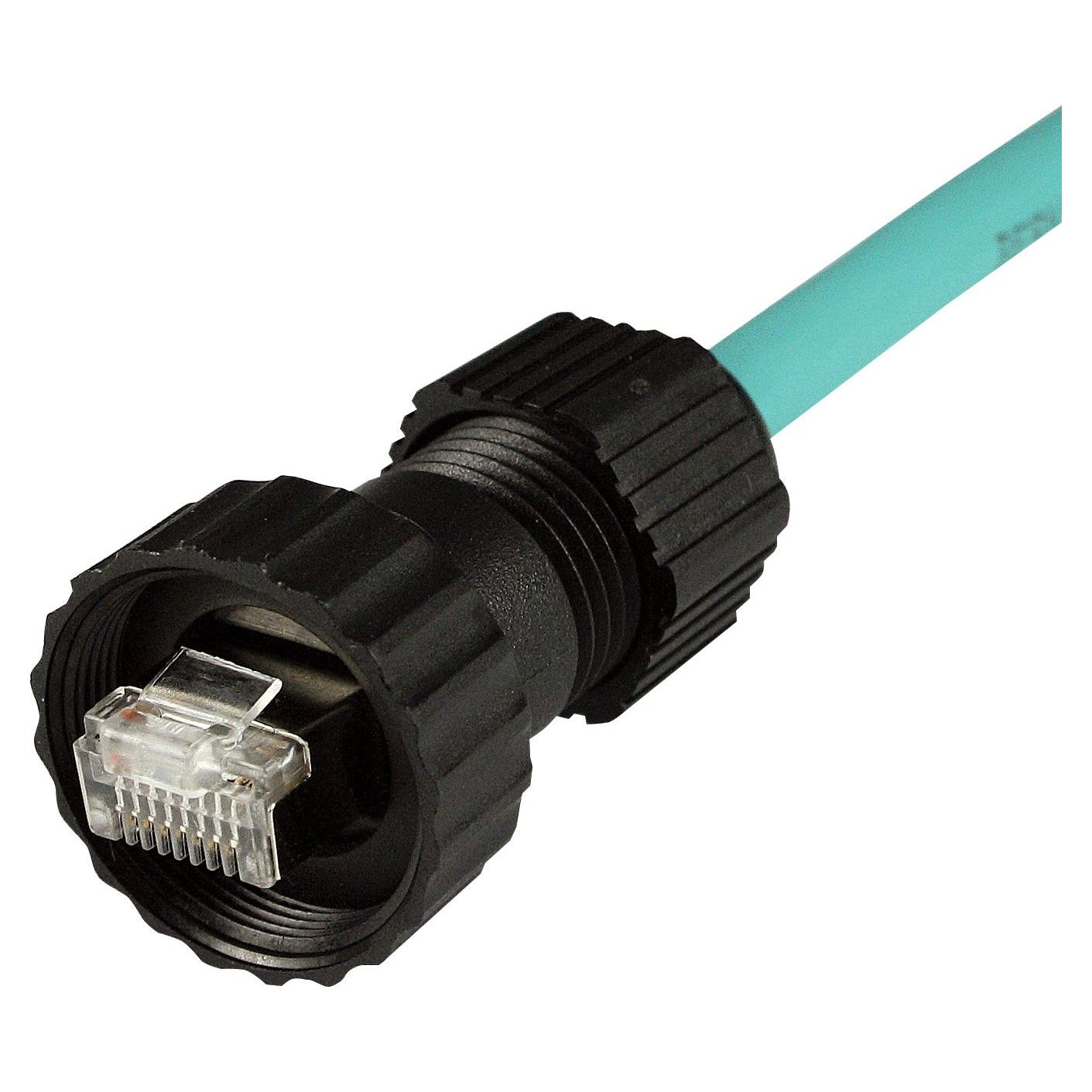 Conector RJ45 a Prueba de Agua ASI RJ45S-WM08STAF-WG IP67