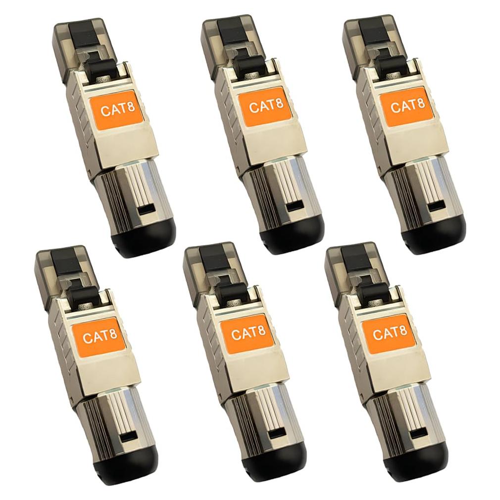 Conectores RJ45 Cat8 blindados Davonpha - Paquete de 6