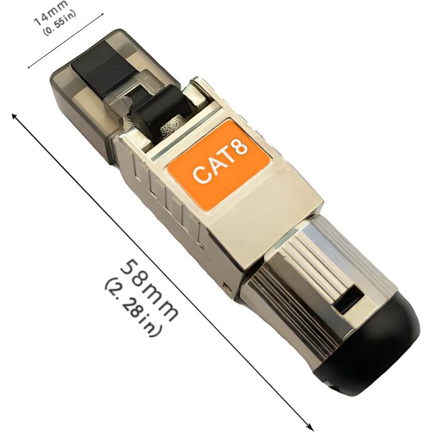 Conectores RJ45 Cat8 blindados Davonpha - Paquete de 6