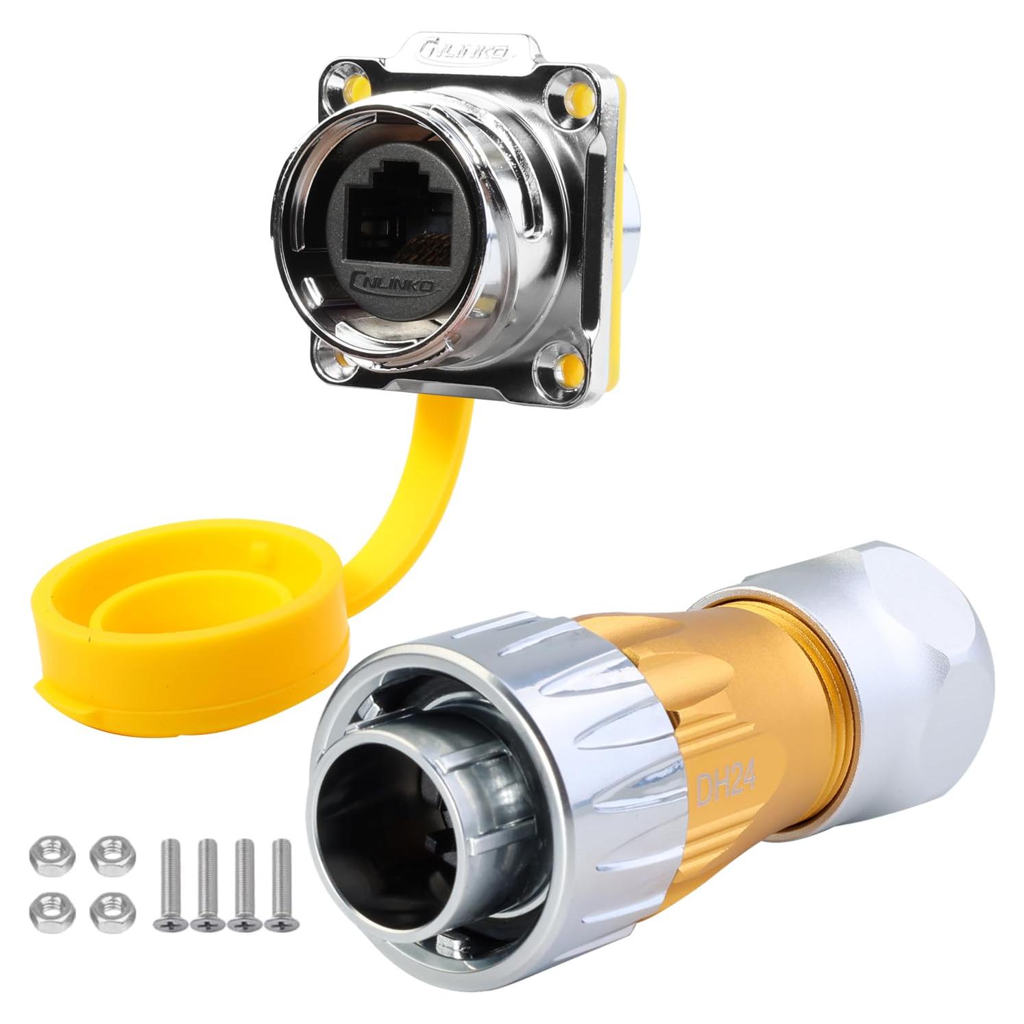 Conectores RJ45 CNLINKO DH-24 Impermeables IP68 8P8C