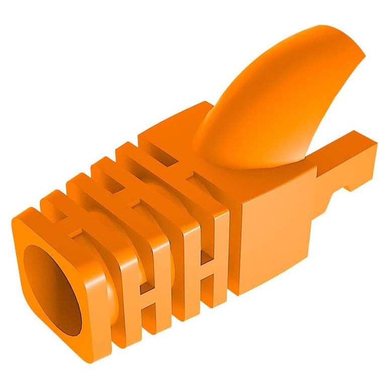 50 Piezas Botones de Alivio de Tensión RJ45 VIVOCH Naranja