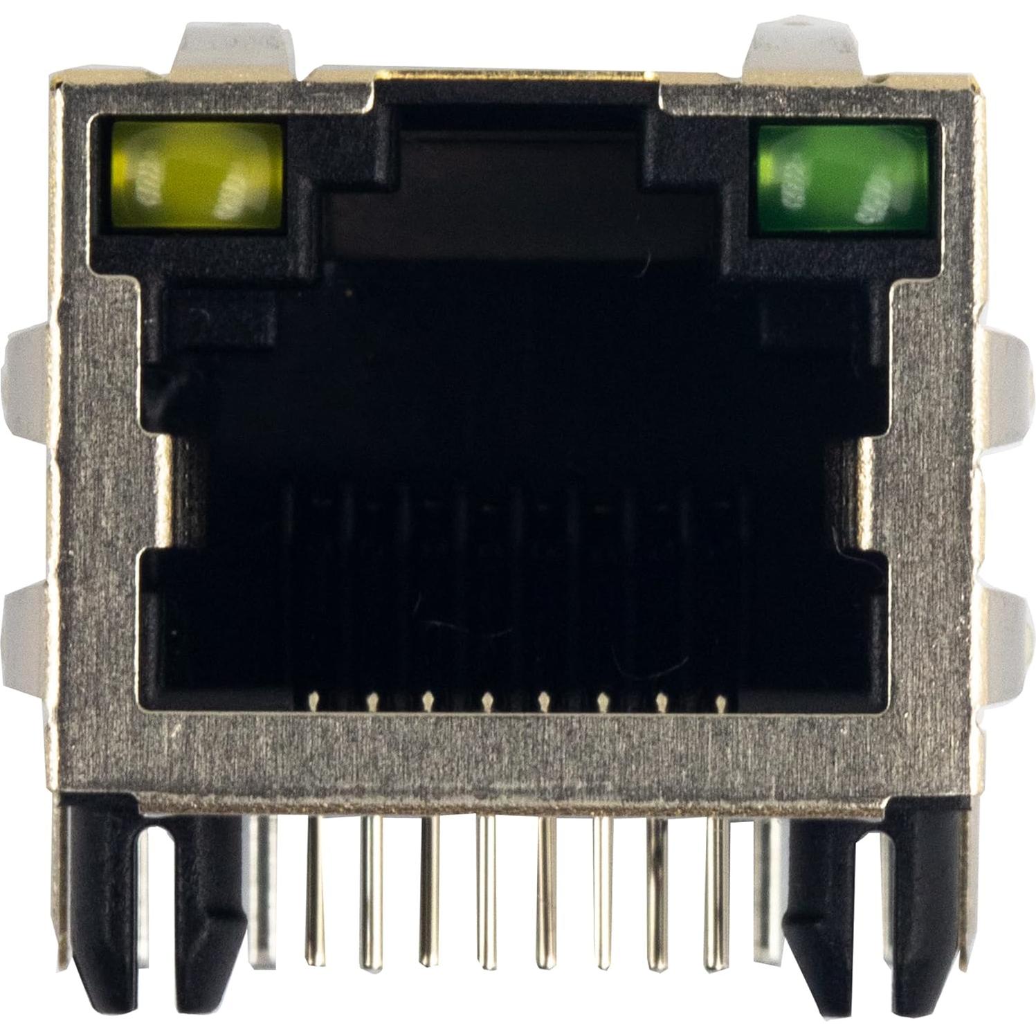 Conectores RJ45 Femenino 8P8C LED 10pcs whiteeeen para Cat5 Cat6