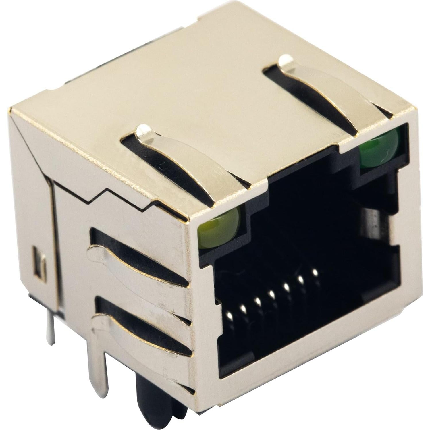 Conectores RJ45 Femenino 8P8C LED 10pcs whiteeeen para Cat5 Cat6