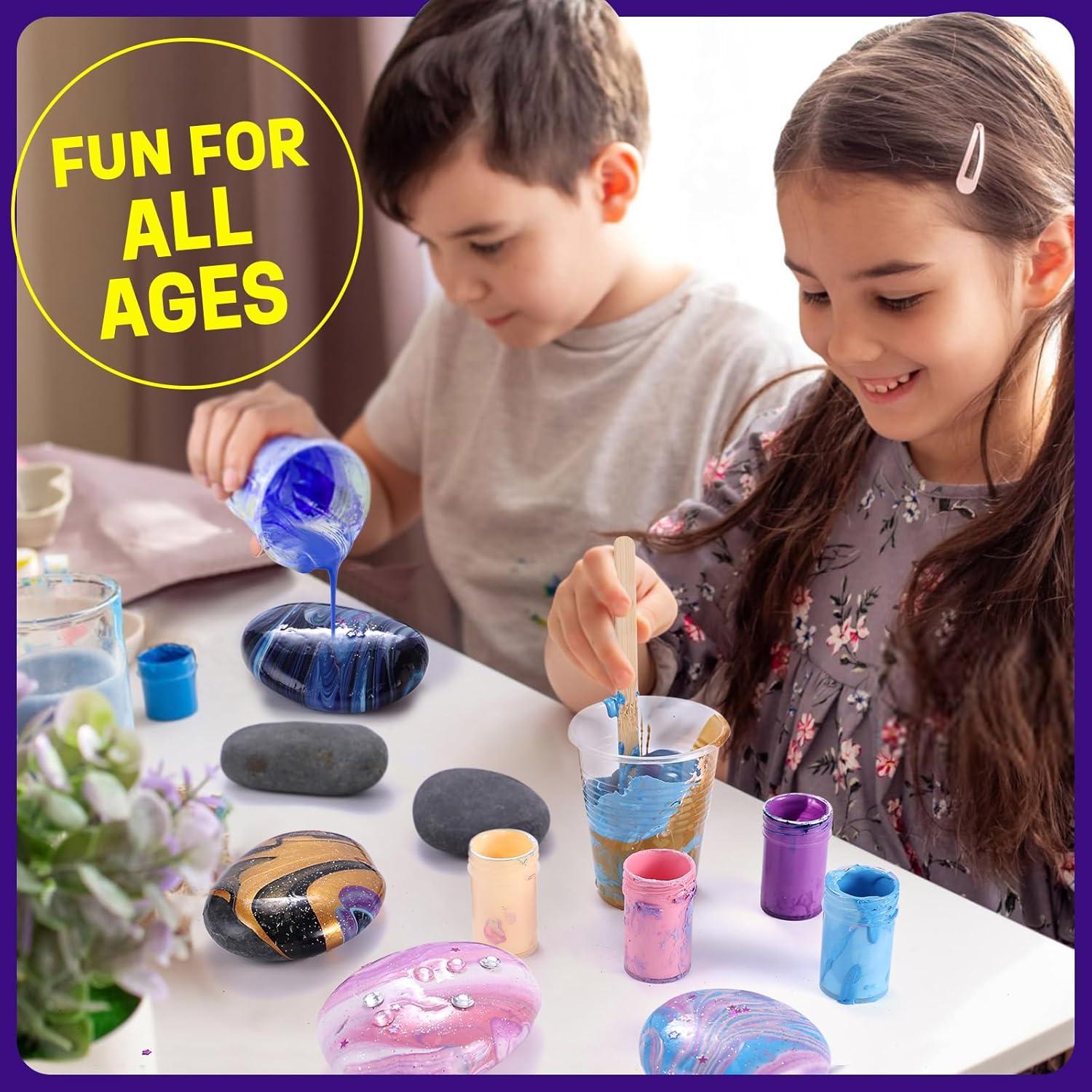 Kit de Pintura de Rocas LAOESE - Brillan en la Oscuridad