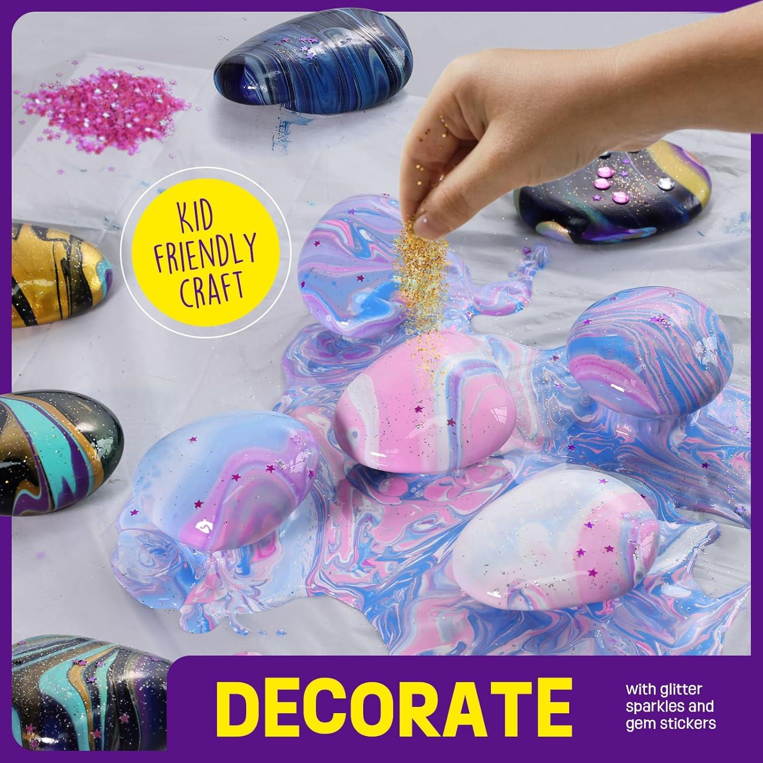 Kit de Pintura de Rocas LAOESE - Brillan en la Oscuridad