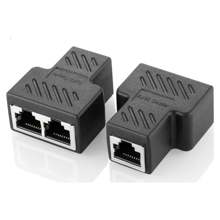 Adaptador Divisor RJ45 Oxsubor 1 a 2 Hembra Cat6 - Paquete de 2