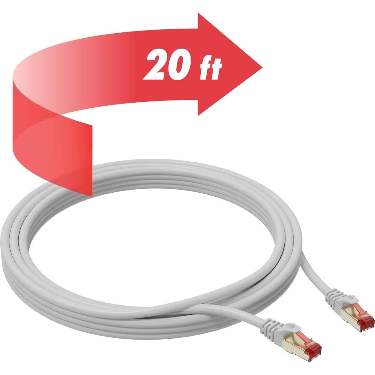 Cable Ethernet Cat 7 Ultra Clarity 6m Doble Apantallado STP