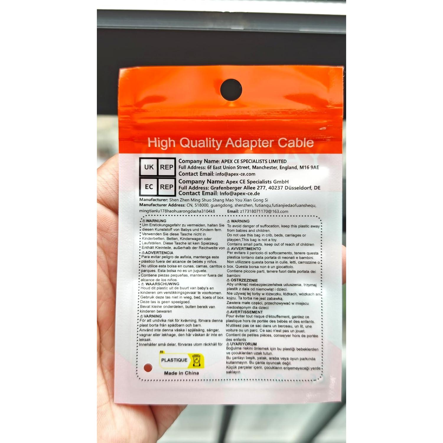 Adaptador Ethernet RJ45 90° YACSEJAO Cat5e/Cat6 - 2 Pack