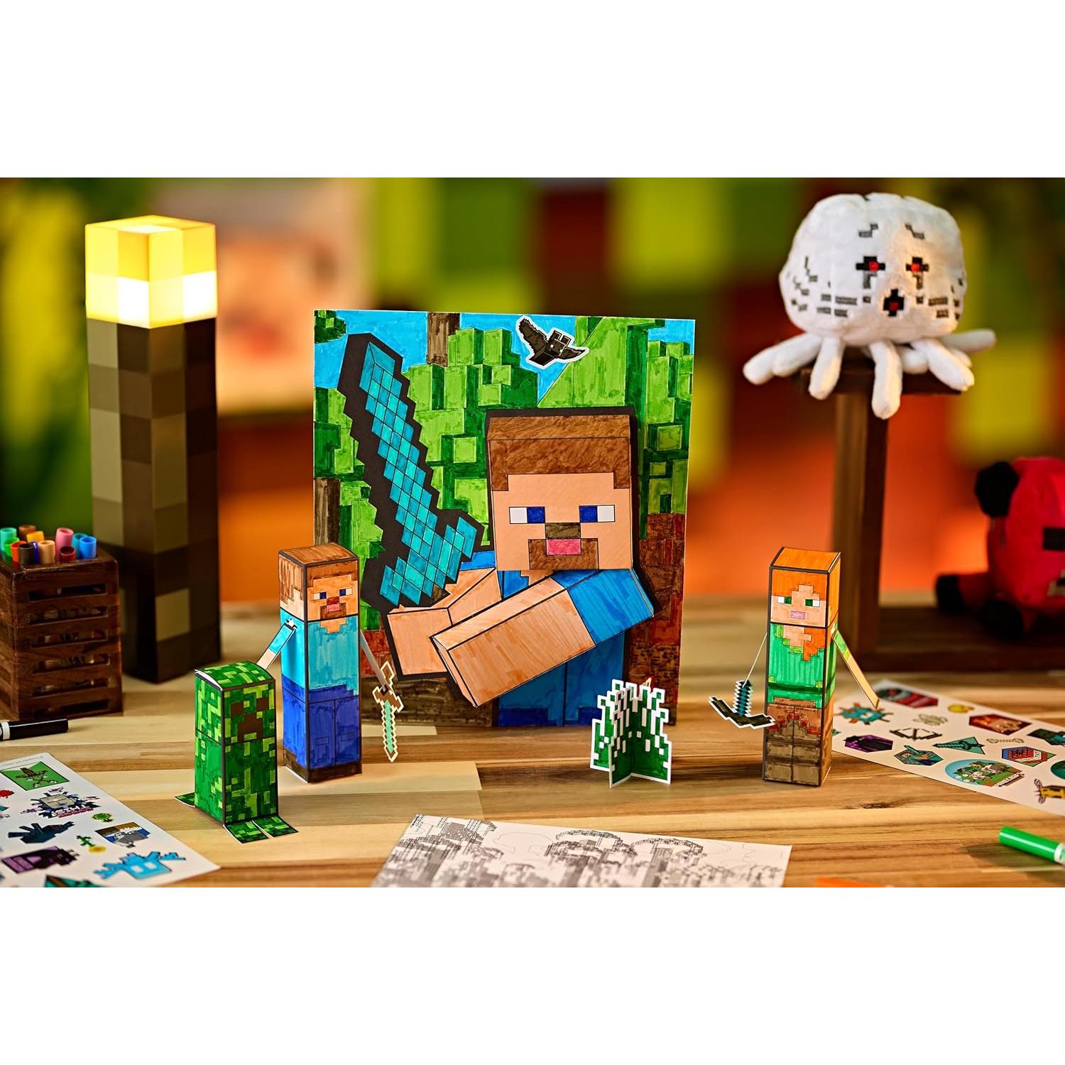 Set de Arte 3D Crayola Minecraft para Colorear y Jugar