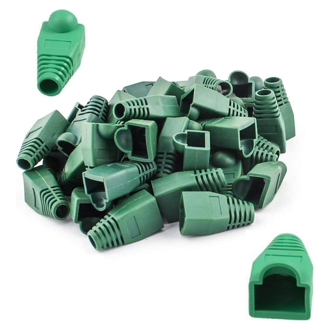 100 Botas de Cubierta RJ45 OLIREXD Verde para Conectores Ethernet