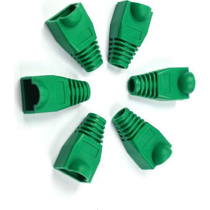 100 Botas de Cubierta RJ45 OLIREXD Verde para Conectores Ethernet