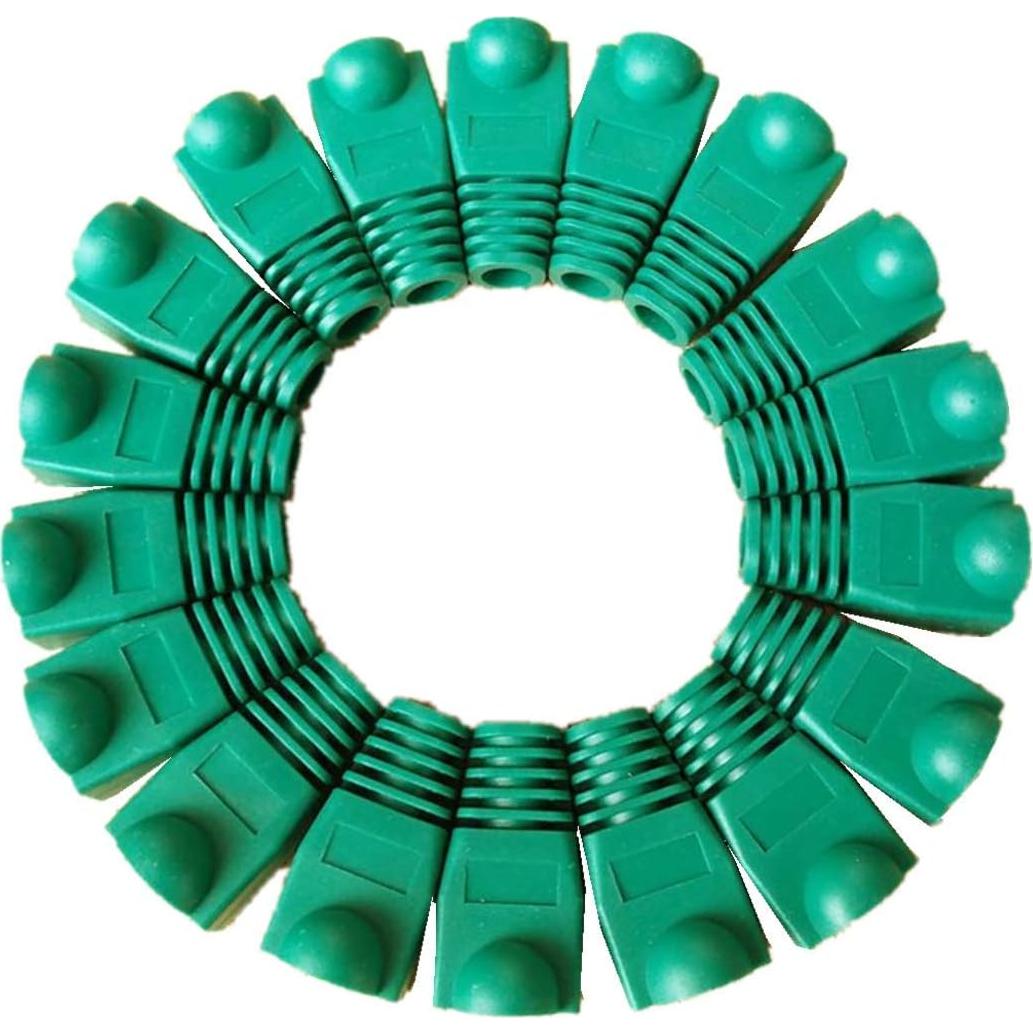 100 Botas de Cubierta RJ45 OLIREXD Verde para Conectores Ethernet
