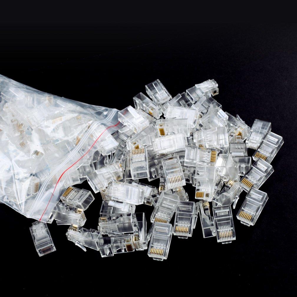 Conectores CAT6 RJ-45 UTP 100 unidades 10Gtek