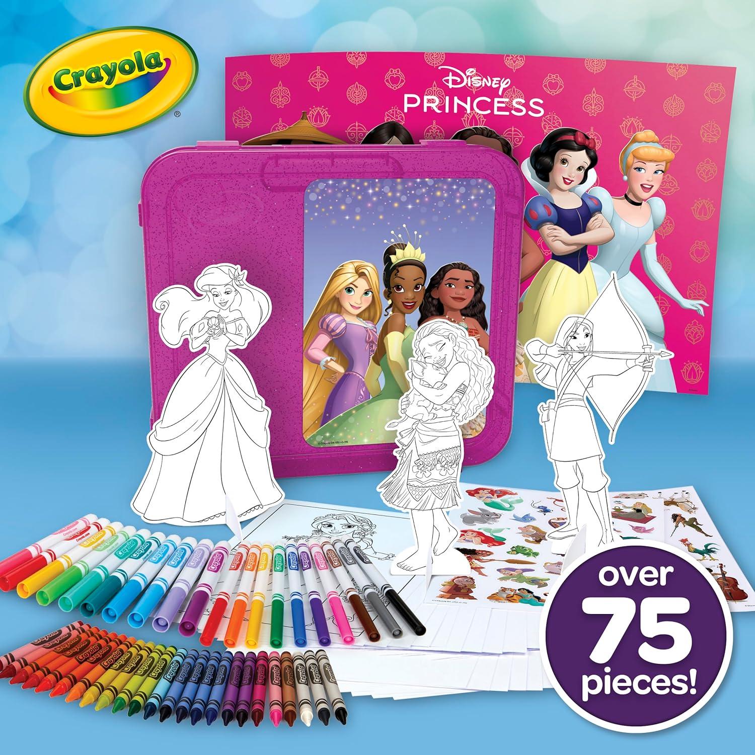 Estuche de Arte Crayola Princesa Disney 75 Piezas