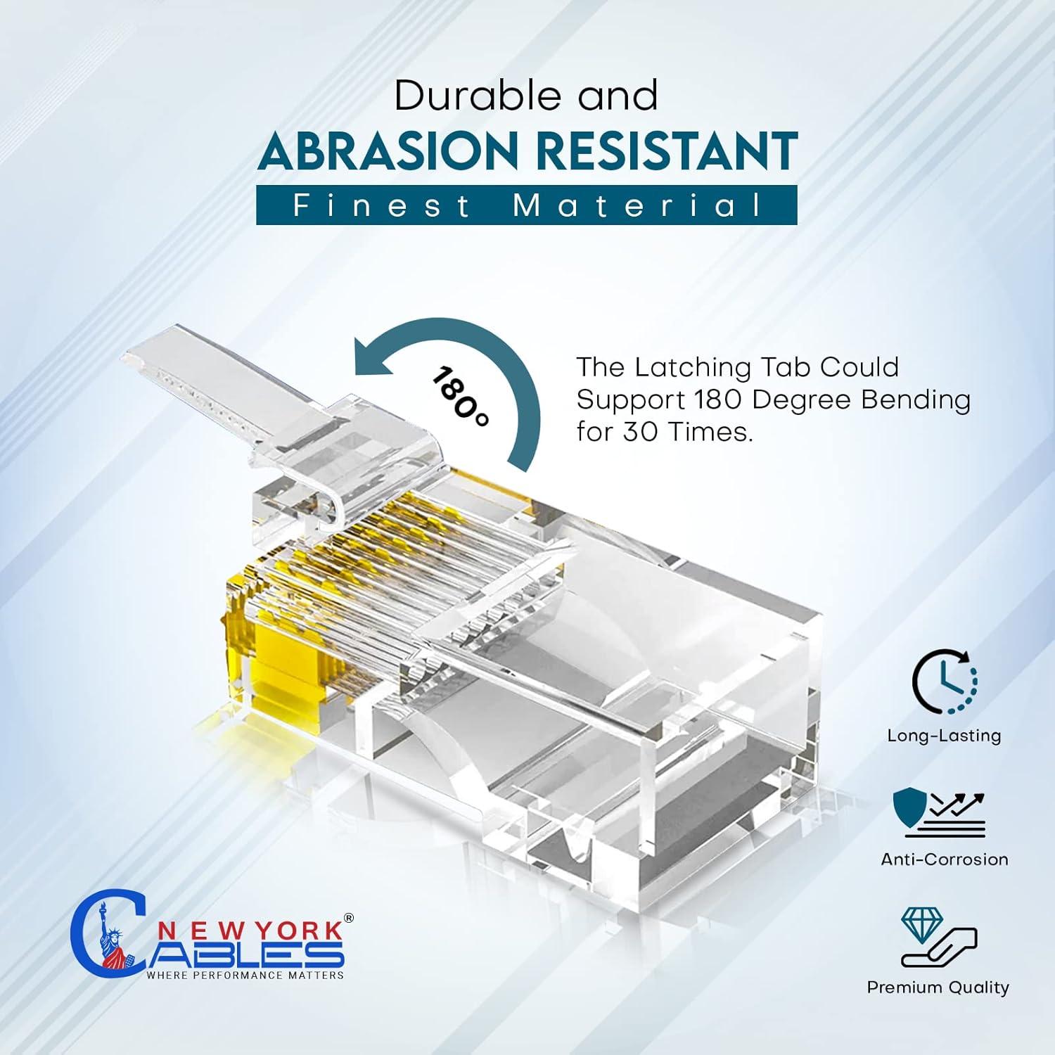 Conectores RJ45 Cat6 NewYork Cables - Paquete de 50 Unidades