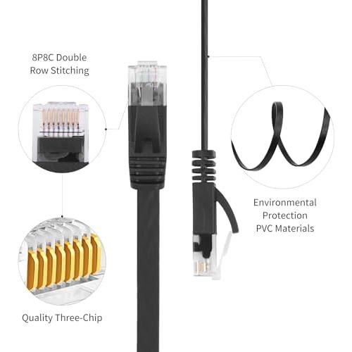 Cable Ethernet Retráctil Iskueal 1m Cat6 RJ45 Alta Velocidad