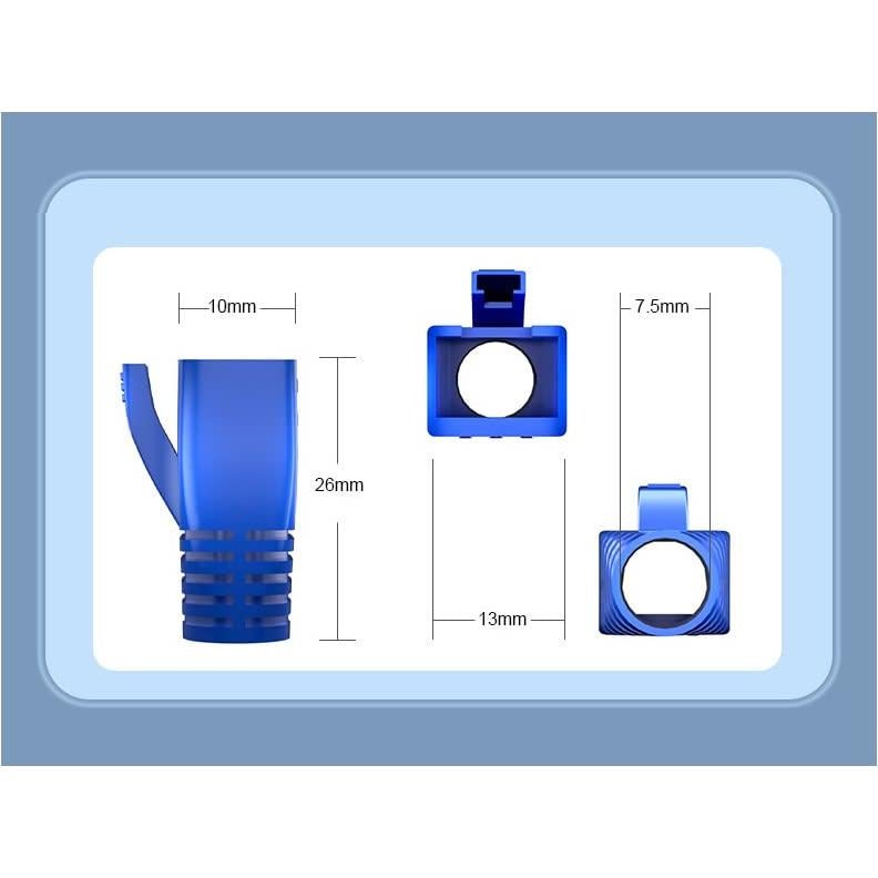 50 Piezas Botones de Alivio de Tensión RJ45 VIVOCH Rojo