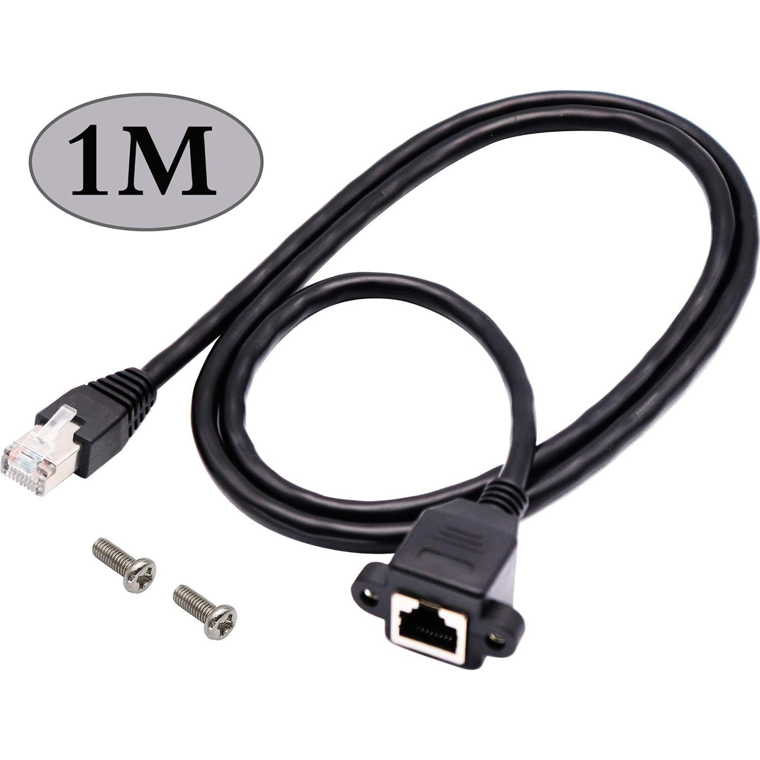 Cable de red Ethernet Cat 6 AAOTOKK 1M RJ45 macho a hembra