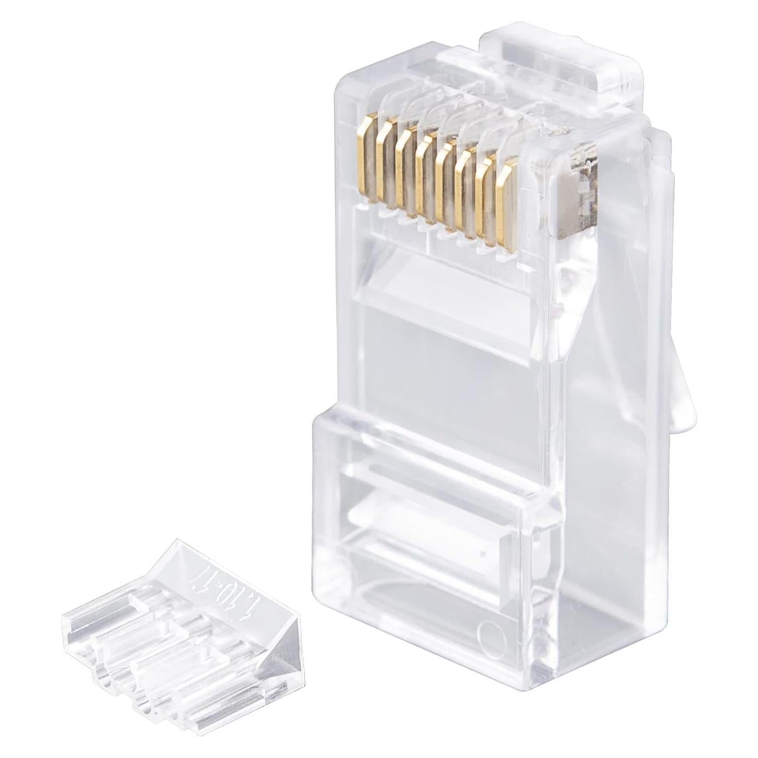 Conectores RJ45 Cat6 UTP Baicheng 100 piezas 2 en 1