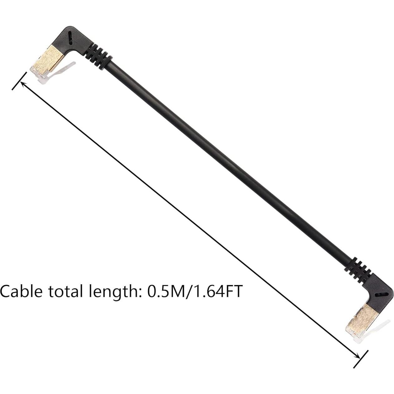 Cable Ethernet Cat8 SinLoon 0.5M 40Gbps 2000Mhz Ángulo 90°