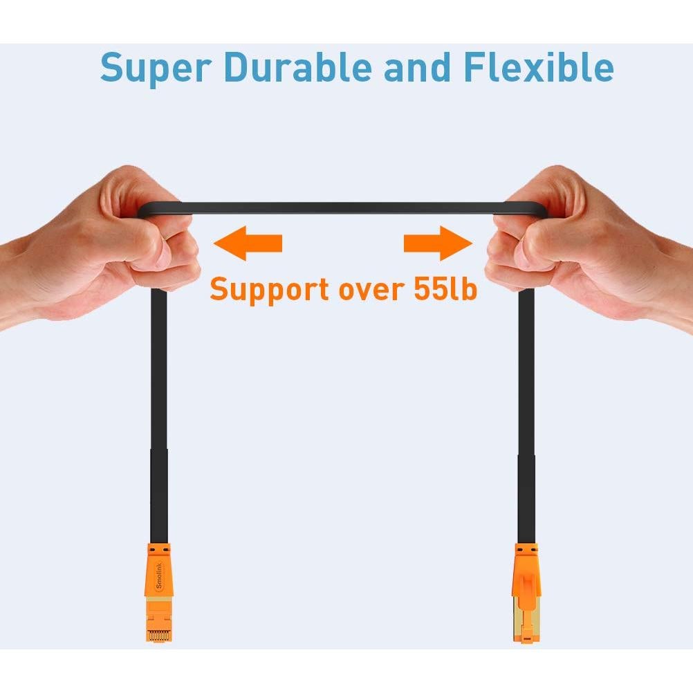 Cable Ethernet Cat 8 30m Smolink Blindado para Interior y Exterior