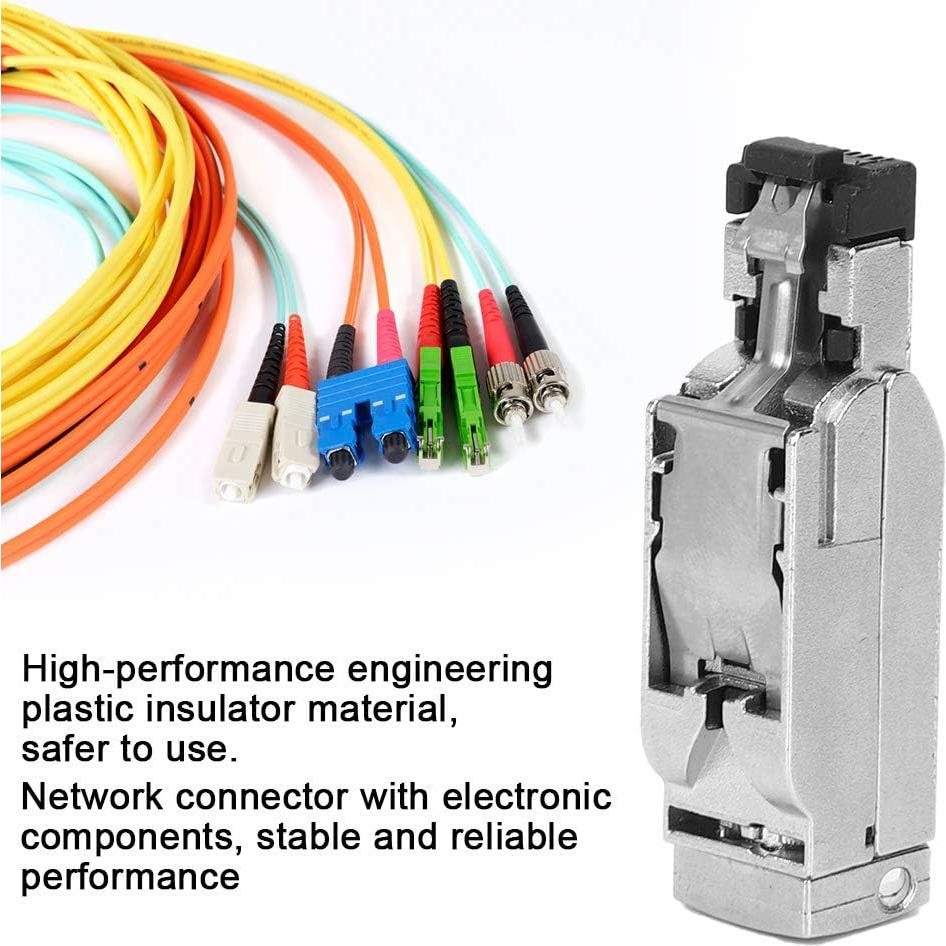 Conector RJ45 Cat 5e Hyuduo Metálico a Prueba de Agua 4 Pines