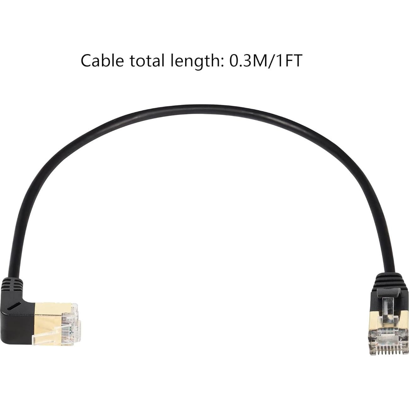 Cable Ethernet Cat8 SinLoon 0.3M 40Gbps 2000MHz Ángulo 90°