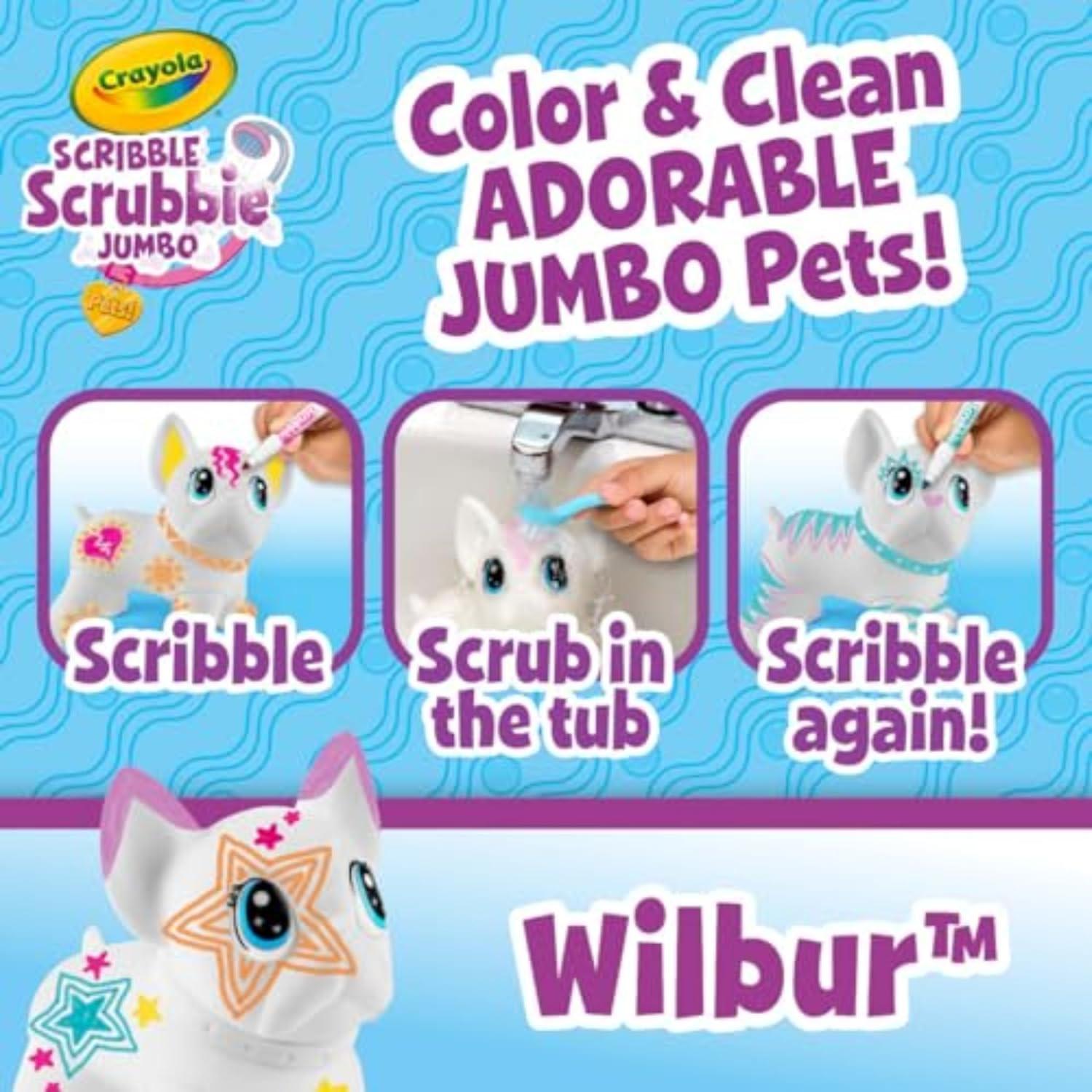 Crayola Scribble Scrubbie Jumbo Wilbur - Mascota Personalizable