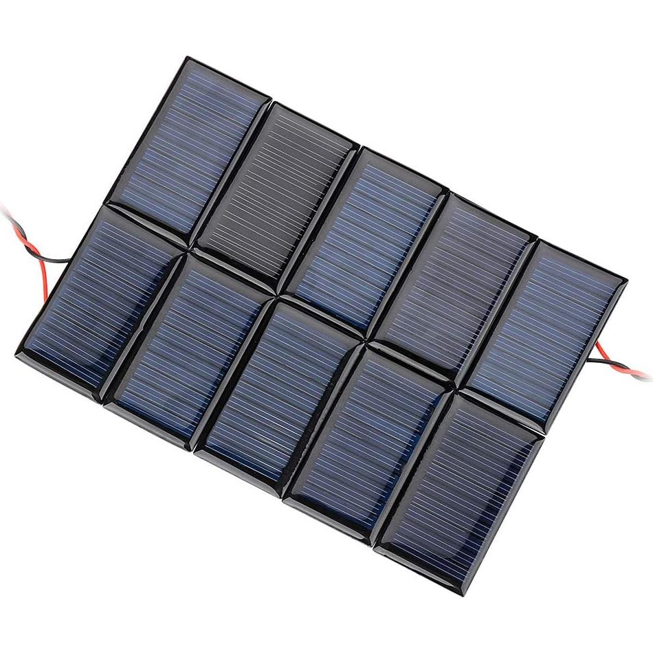 10 Paneles Solares AOSHIKE 5V 30mA para Proyectos DIY
