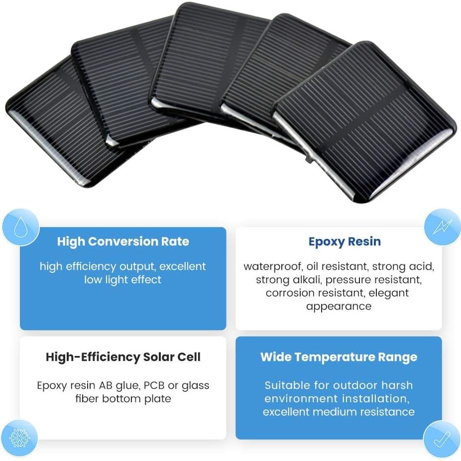 Kit de 10 Celdas Solares Monocristalinas SUNYIMA 2V 160mA