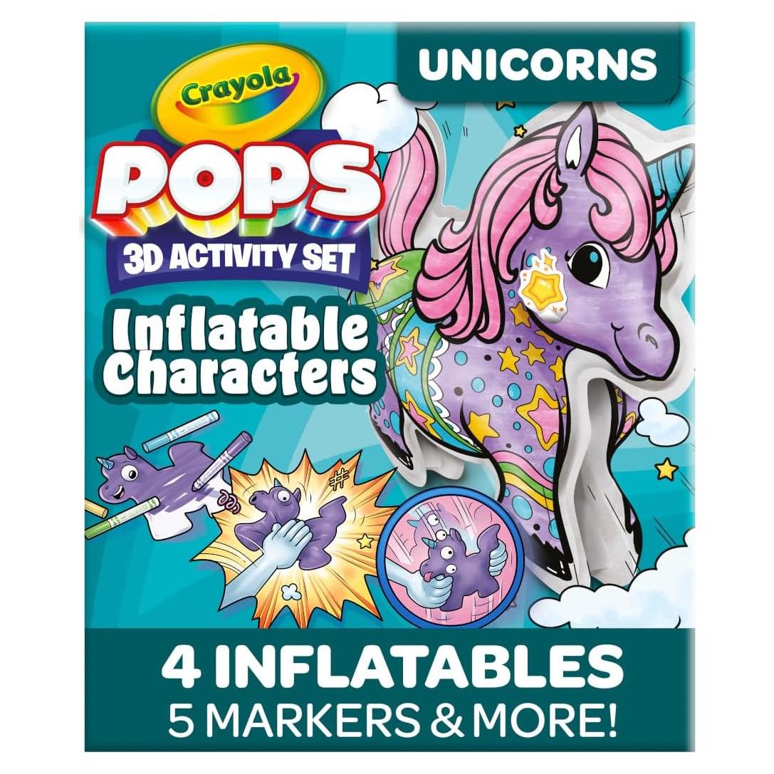 Set de Colorear Inflables Crayola Pops 4 Personajes 3D