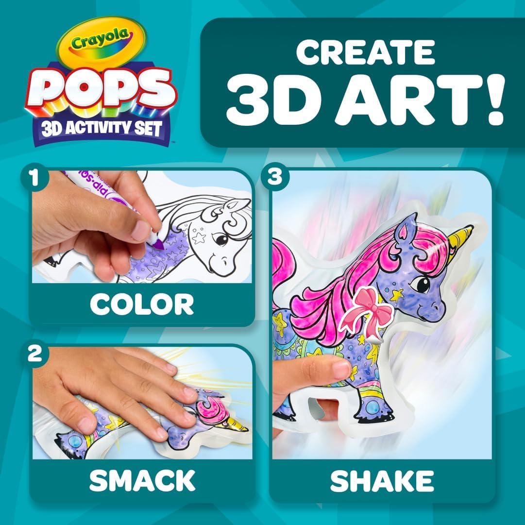Set de Colorear Inflables Crayola Pops 4 Personajes 3D