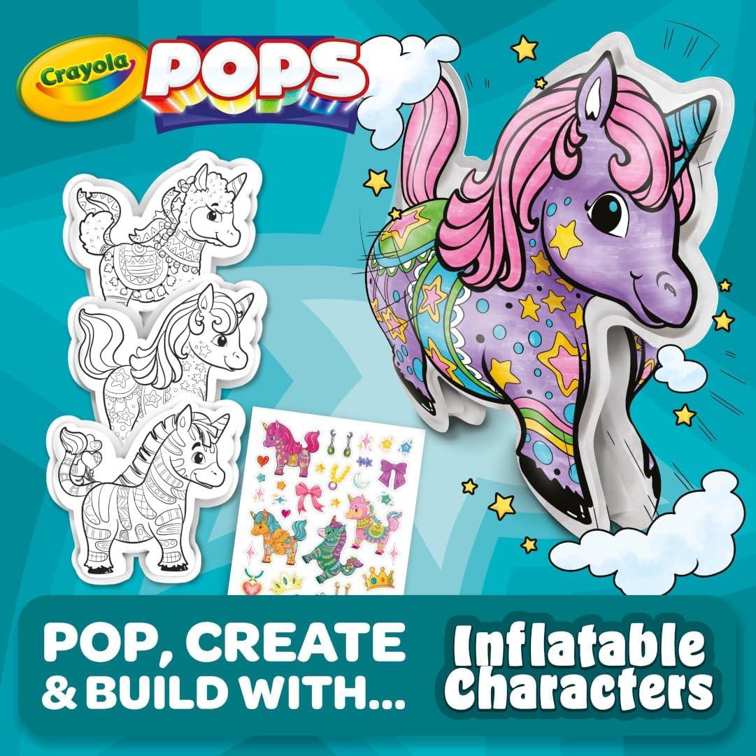 Set de Colorear Inflables Crayola Pops 4 Personajes 3D