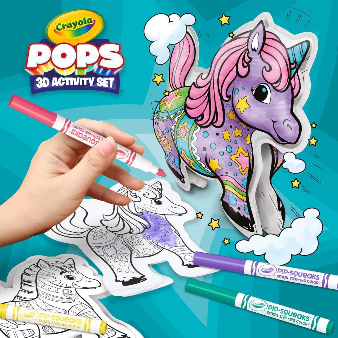 Set de Colorear Inflables Crayola Pops 4 Personajes 3D