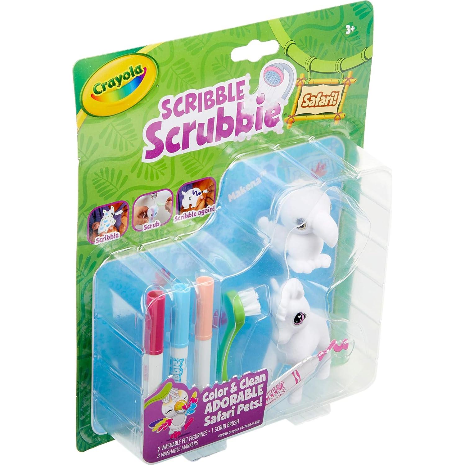 Conjunto Juguetes Animales Crayola Scribble Scrubbie 2 Piezas