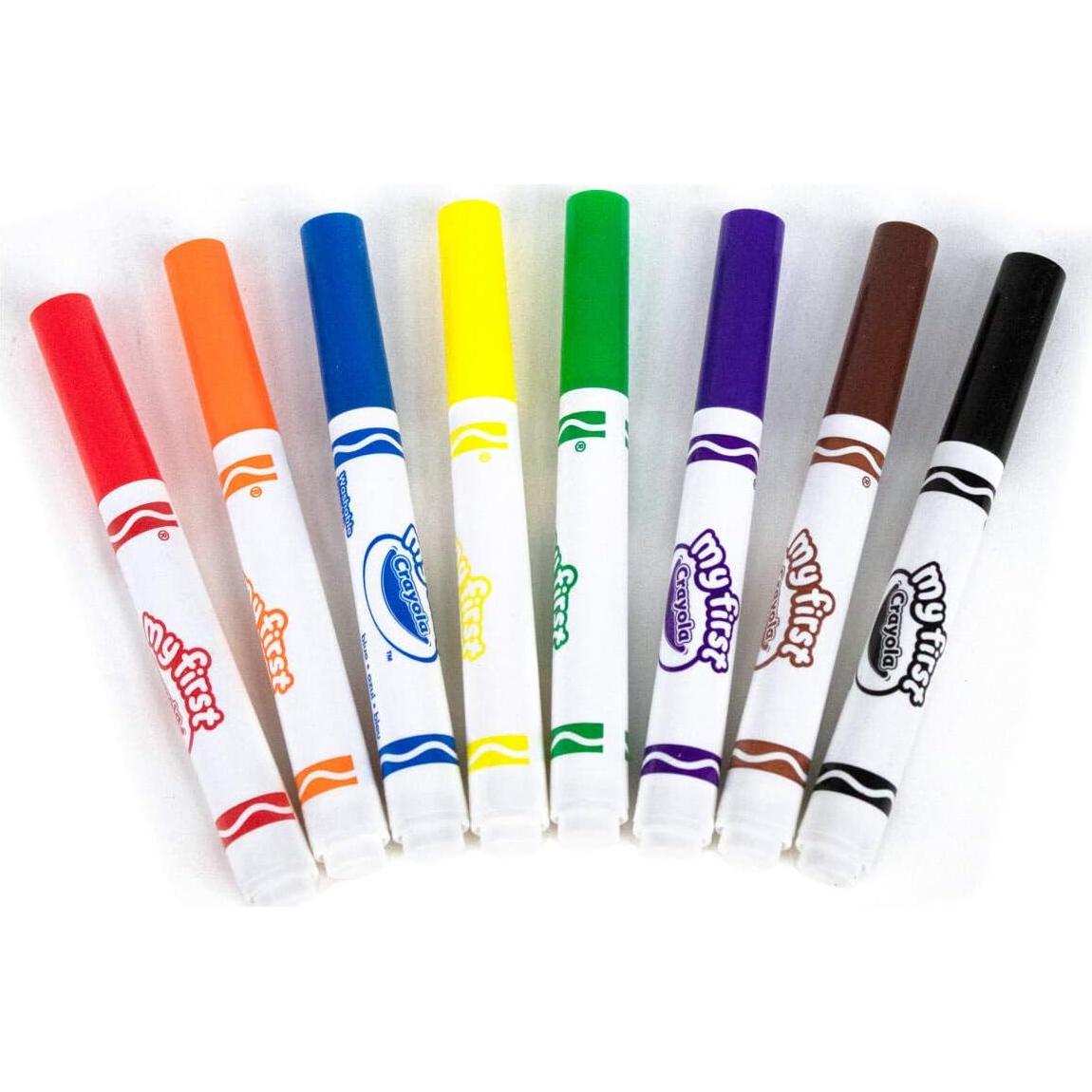 Marcadores Lavables Crayola Mis Primeros 8 Colores para Niños