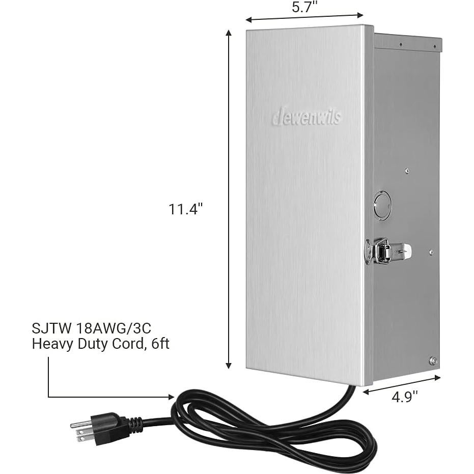 Transformador Bajo Voltaje DEWENWILS 200W 120V a 12V-15V