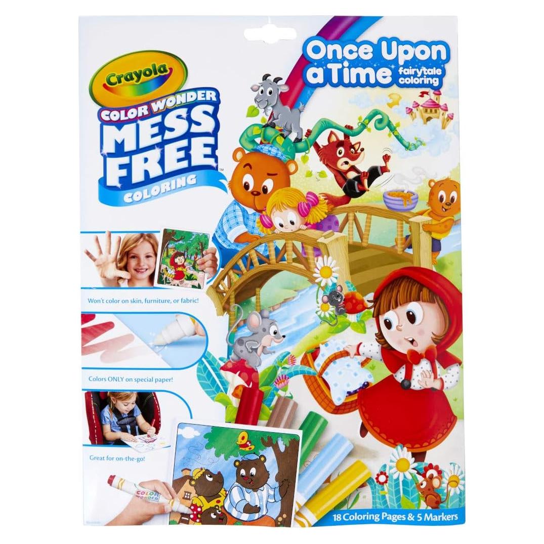 Crayola Color Wonder Cuentos de Hadas 18 Páginas y 5 Marcadores